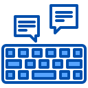 external chat-social-media-xnimrodx-blue-xnimrodx icon