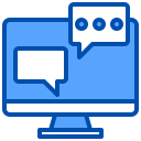 external chat-software-and-application-xnimrodx-blue-xnimrodx icon