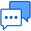 external chat-team-management-xnimrodx-blue-xnimrodx icon