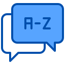 external chat-translation-and-language-xnimrodx-blue-xnimrodx icon
