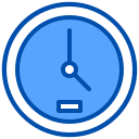 external clock-freelancer-xnimrodx-blue-xnimrodx icon