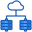 external cloud-hosting-work-from-home-xnimrodx-blue-xnimrodx icon