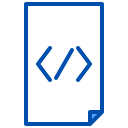 external code-website-development-xnimrodx-blue-xnimrodx-2 icon