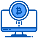 external cryptocurrency-bitcoin-xnimrodx-blue-xnimrodx icon