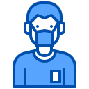 external face-mask-hospital-and-healthcare-xnimrodx-blue-xnimrodx icon