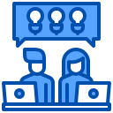 external idea-leader-and-teamwork-xnimrodx-blue-xnimrodx icon