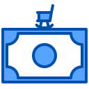 external money-retirement-xnimrodx-blue-xnimrodx icon