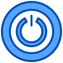 external power-computer-xnimrodx-blue-xnimrodx icon