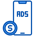 external smartphone-advertising-xnimrodx-blue-xnimrodx icon