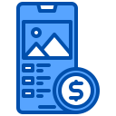 external smartphone-passive-income-xnimrodx-blue-xnimrodx icon