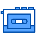 external tape-player-entertainment-xnimrodx-blue-xnimrodx icon