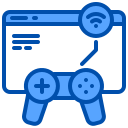 external video-game-internet-of-things-xnimrodx-blue-xnimrodx icon