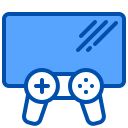 external video-game-stay-at-home-xnimrodx-blue-xnimrodx icon