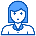 external woman-avatar-xnimrodx-blue-xnimrodx icon