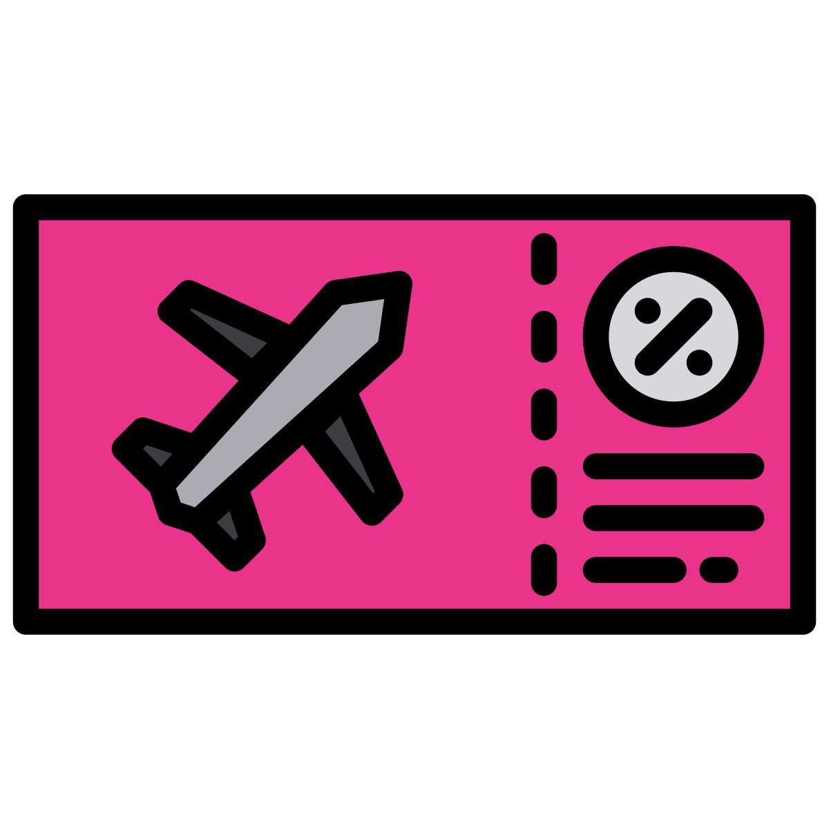 airplane ticket icon