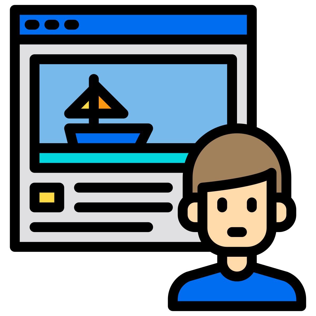travel blogger icon