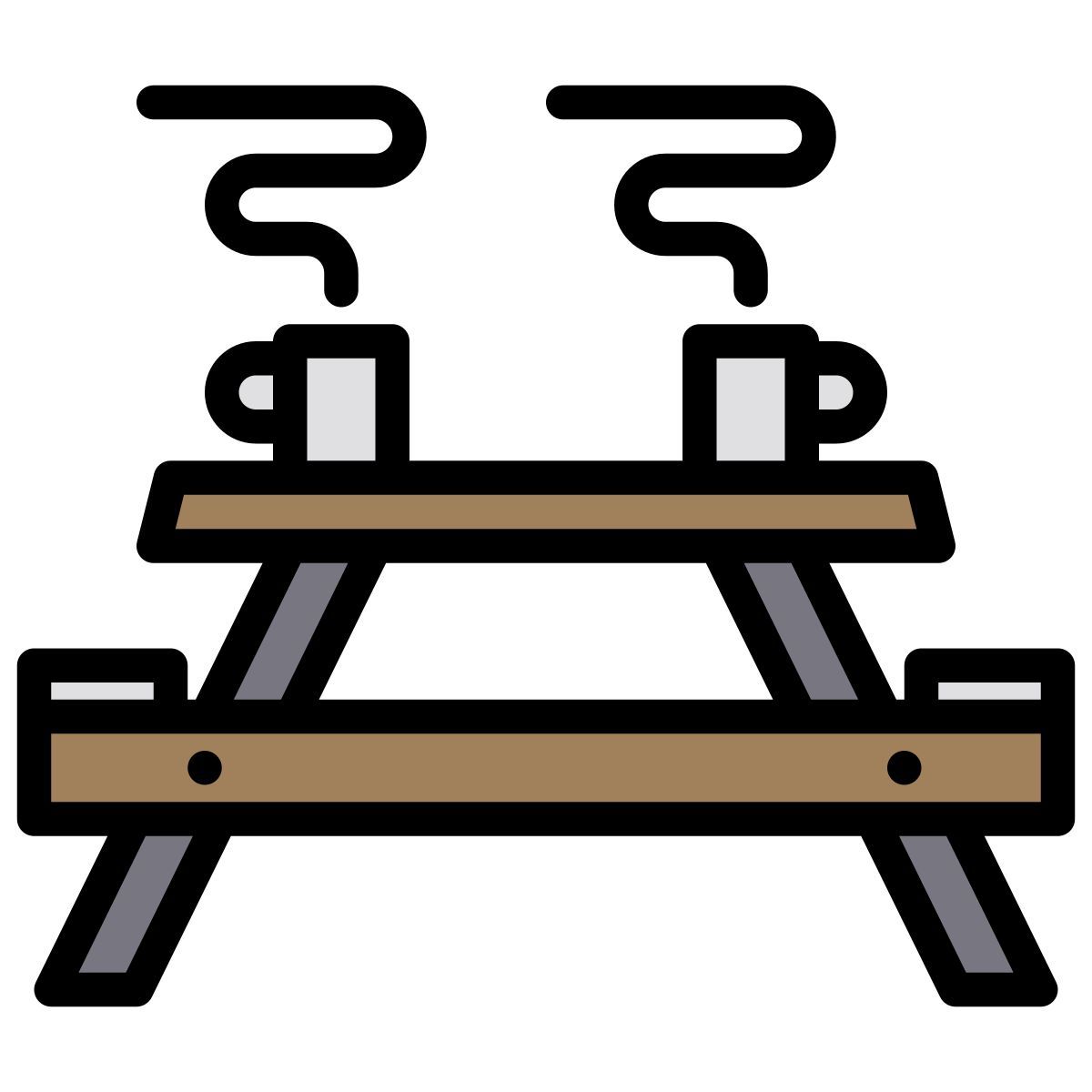 camping table icon