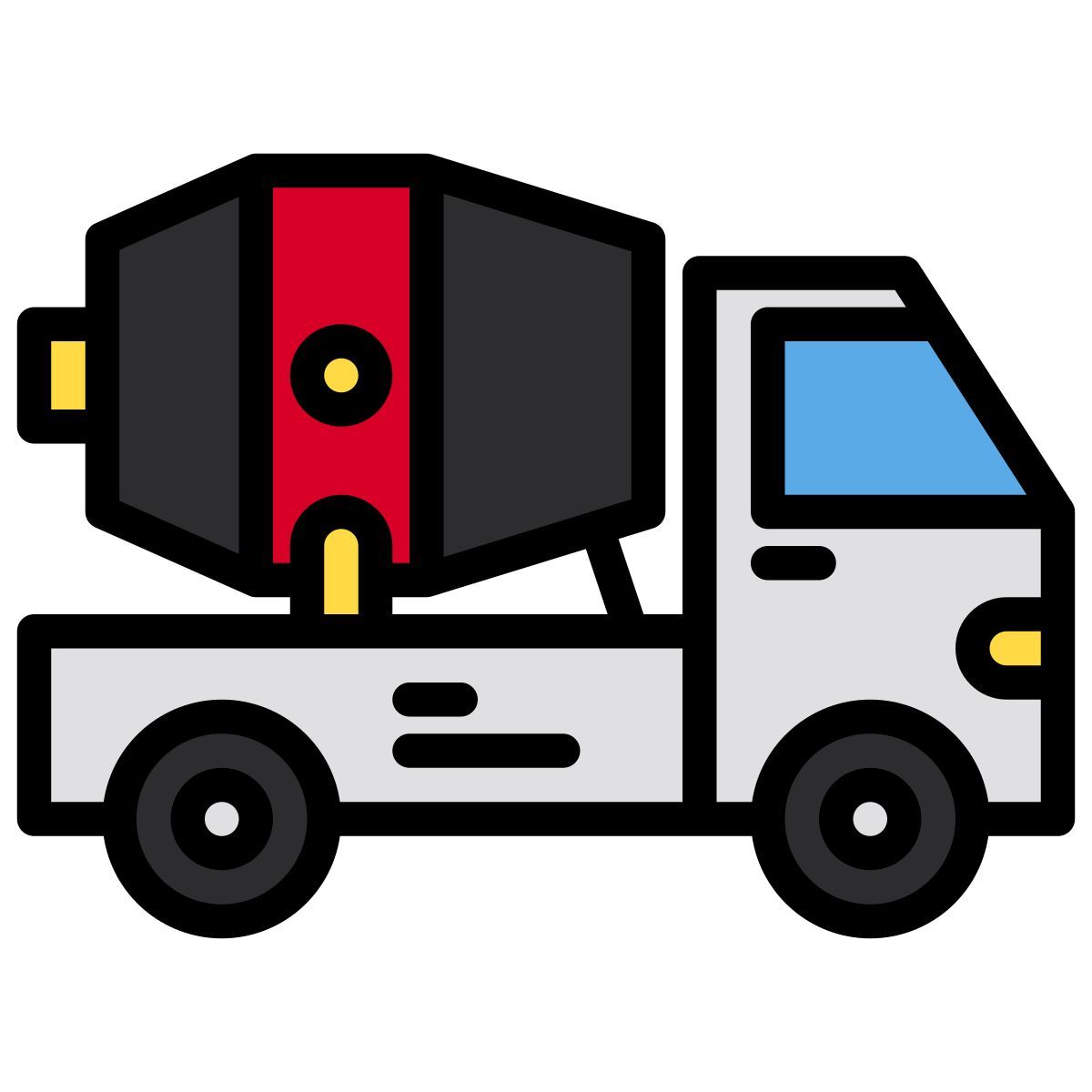 concrete mixer icon