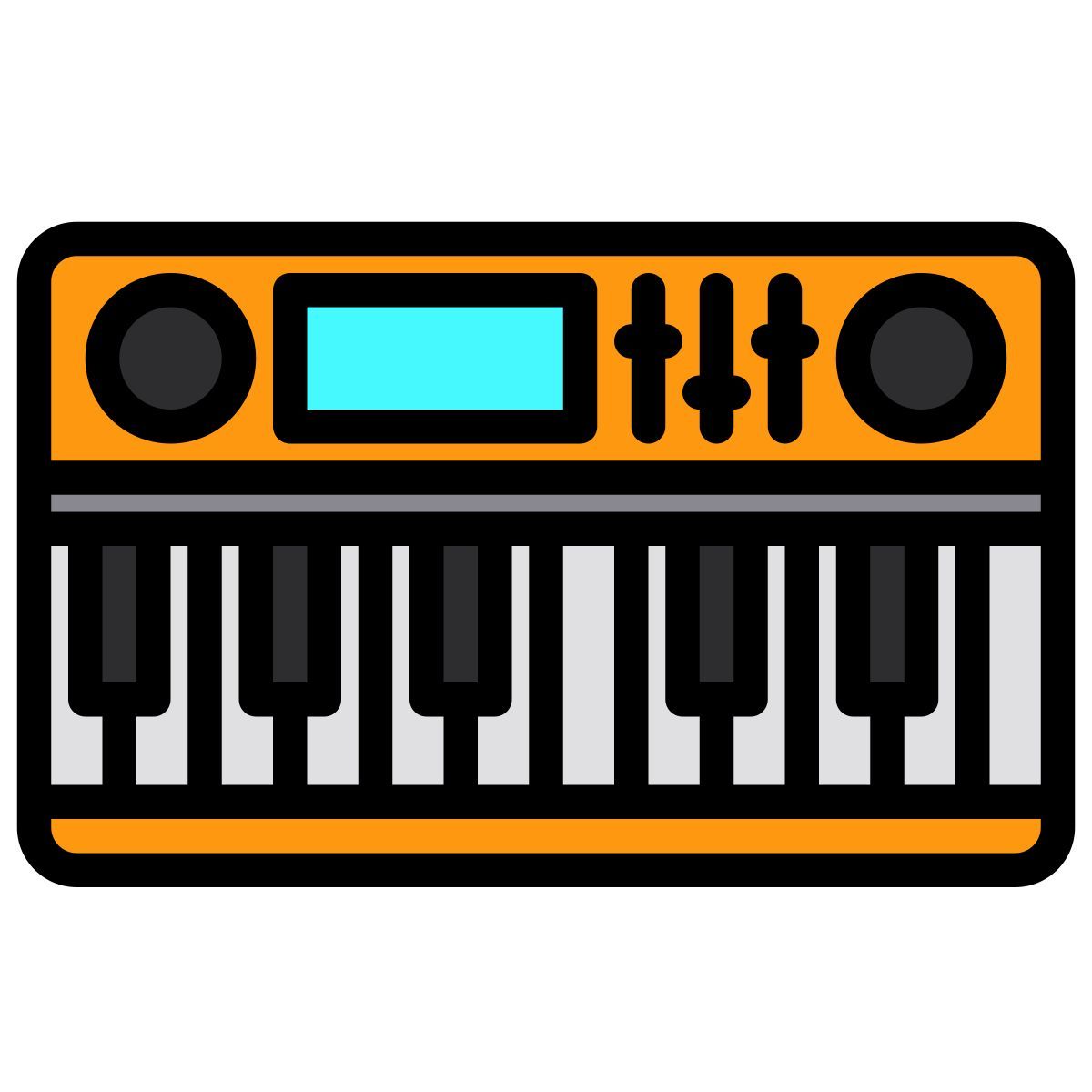 electric piano icon