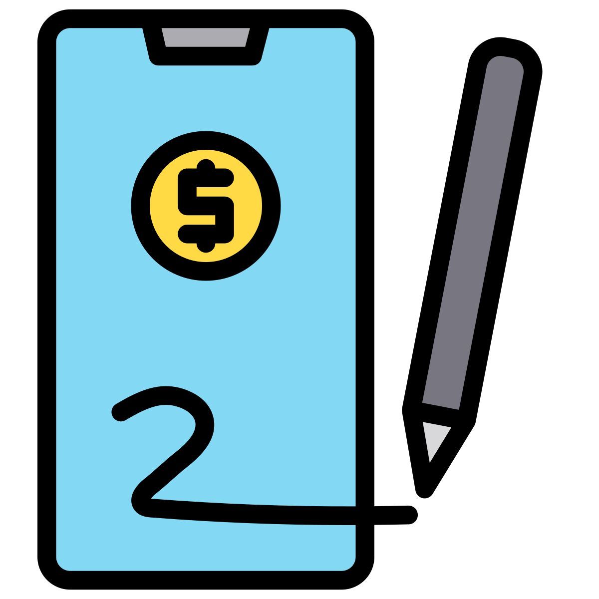 electronic signature icon