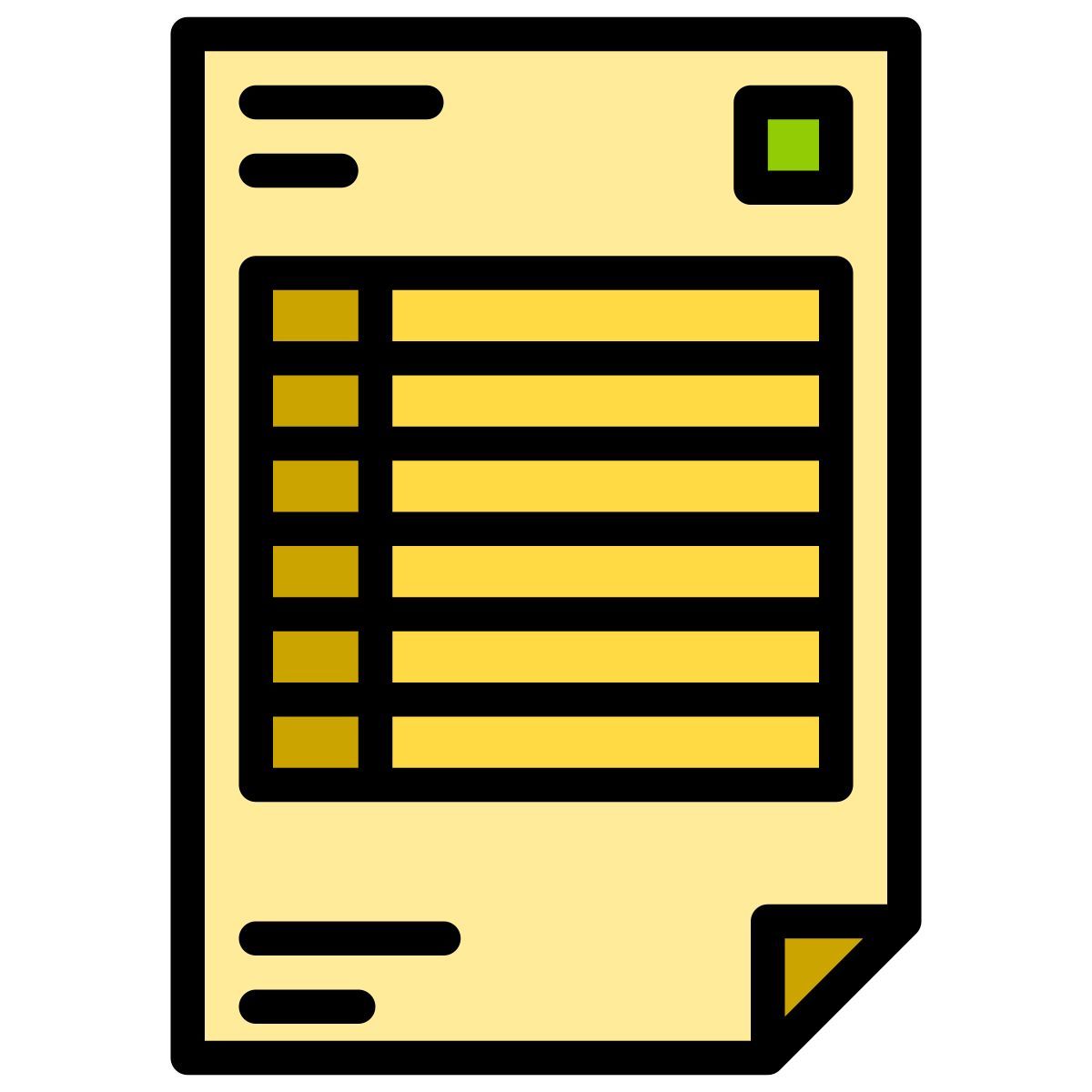 spreadsheet icon
