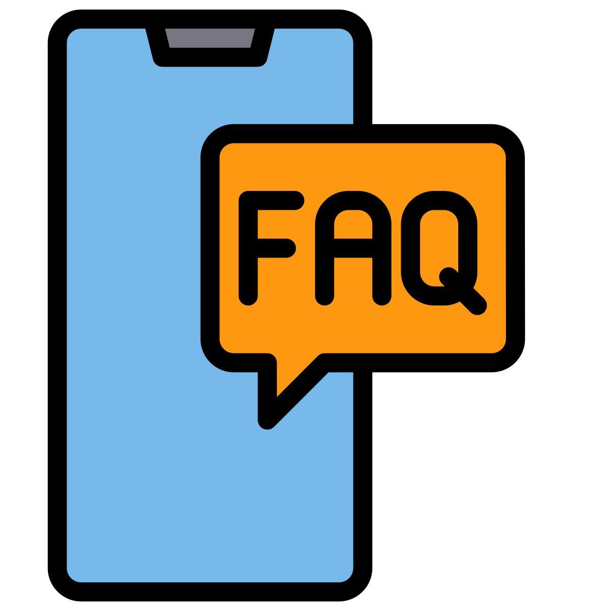 häufig gestellte fragen icon