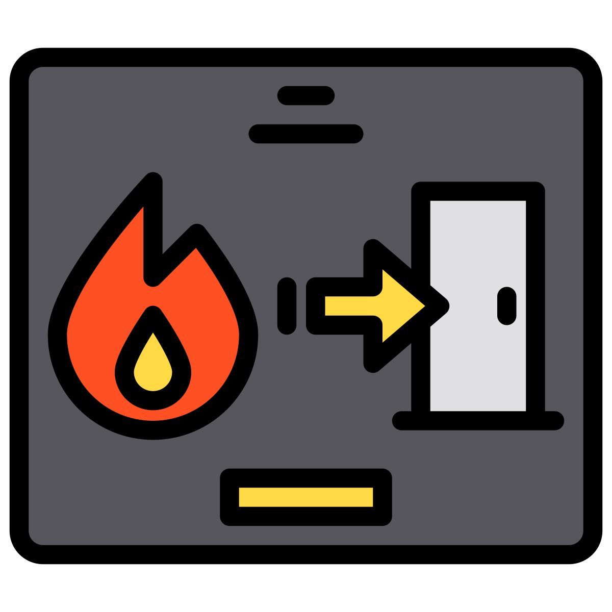 saída de incêndio icon