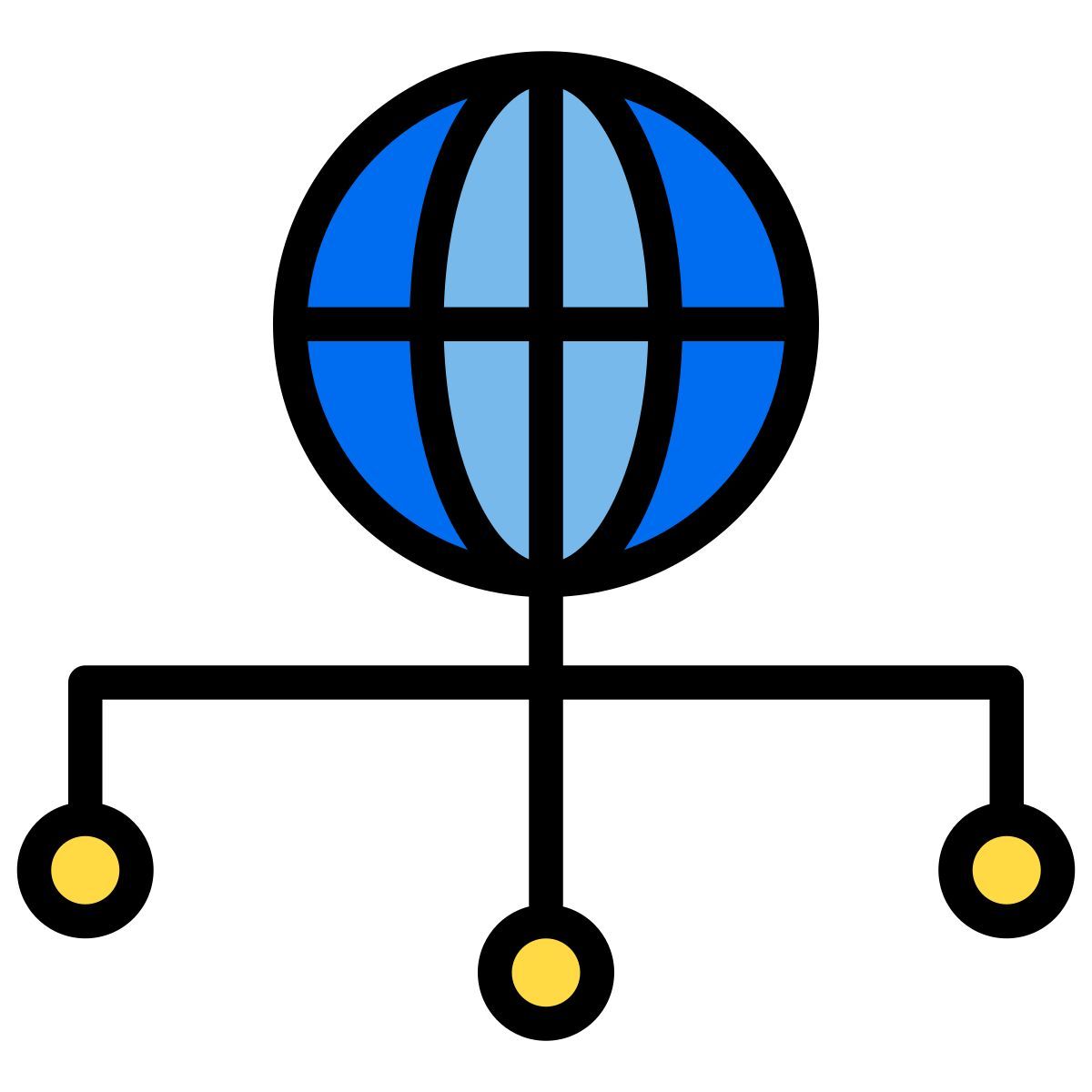 réseau mondial icon