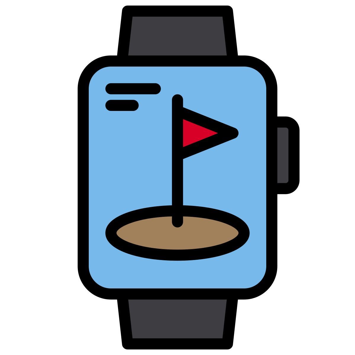 golf watch icon