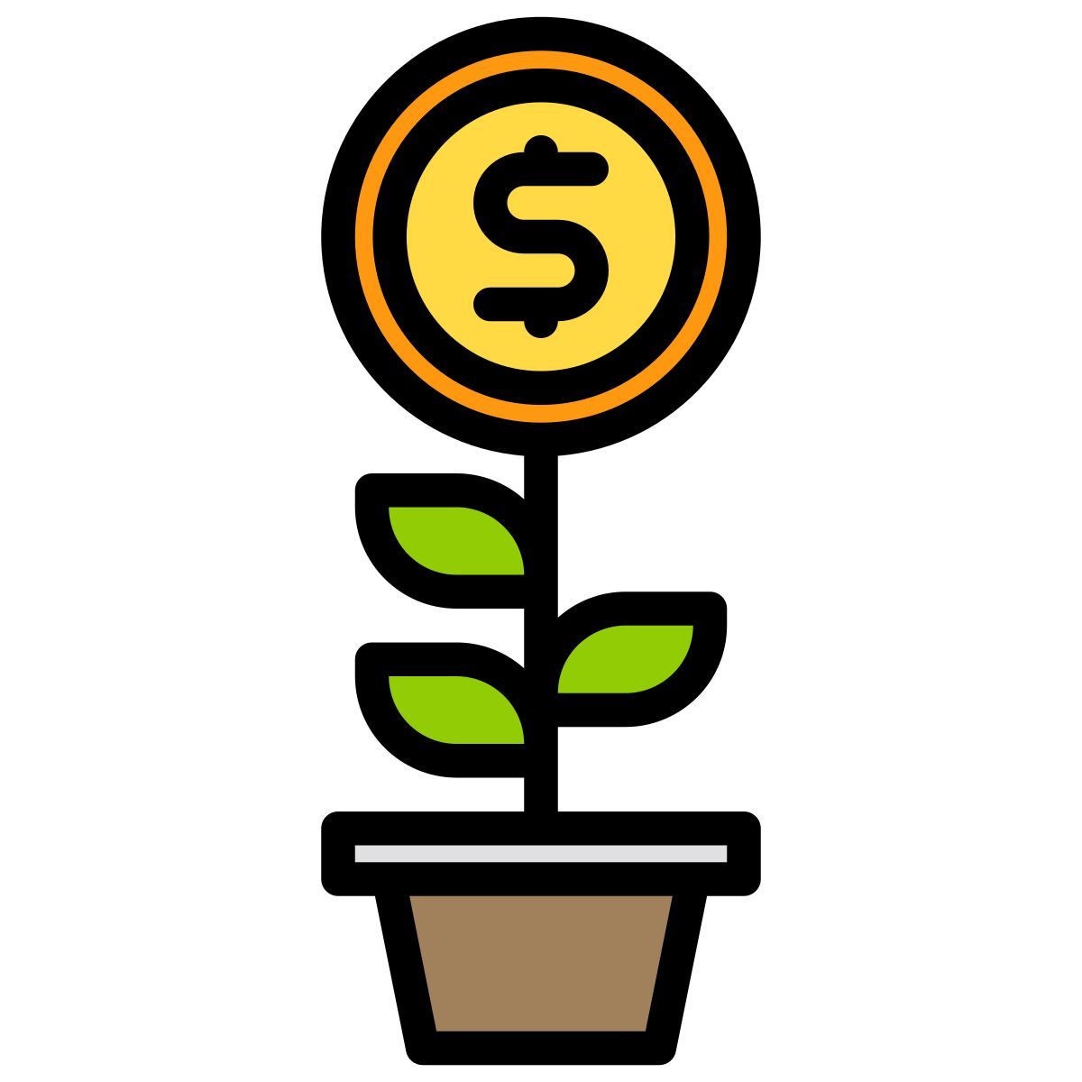 financial growth icon