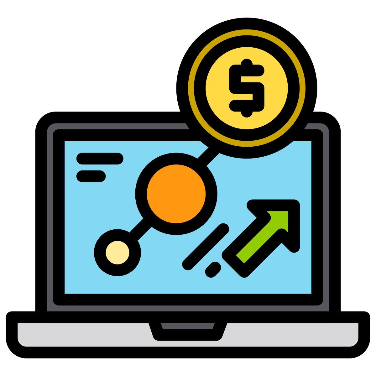 financial growth icon