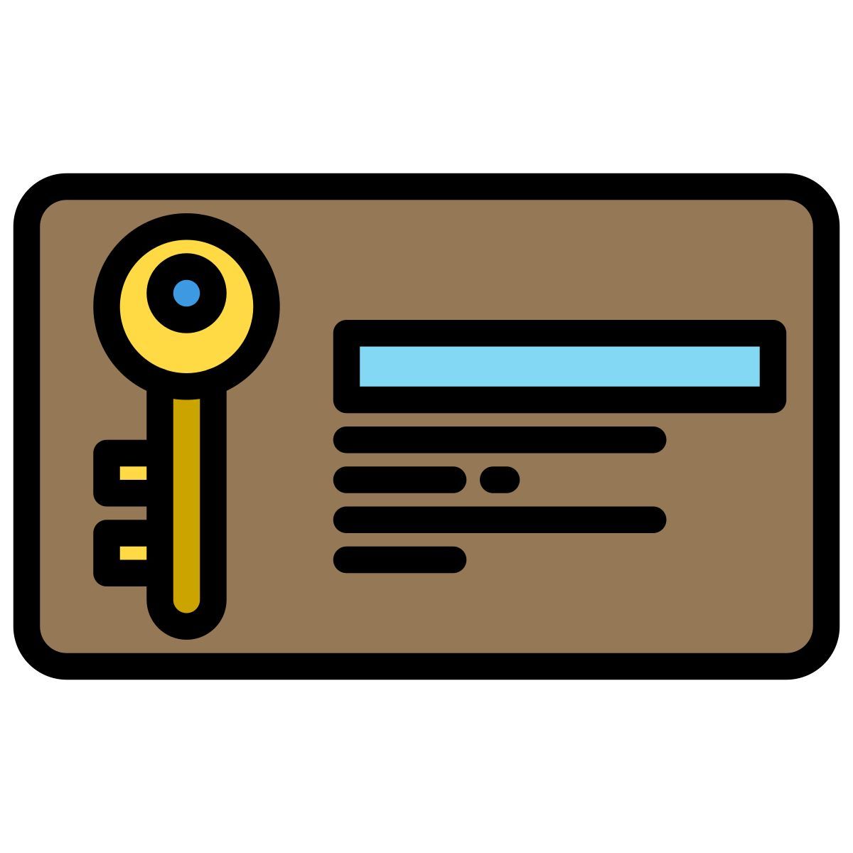 carta chiave icon