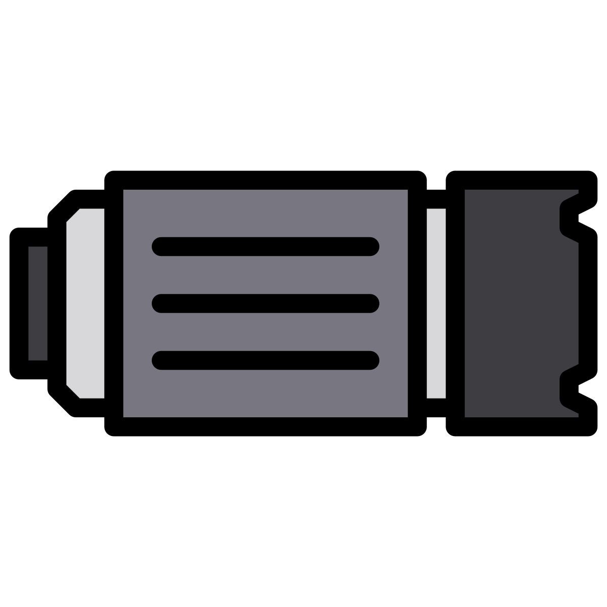 großes objektiv icon