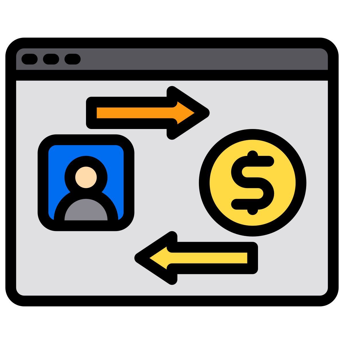 online transfer icon