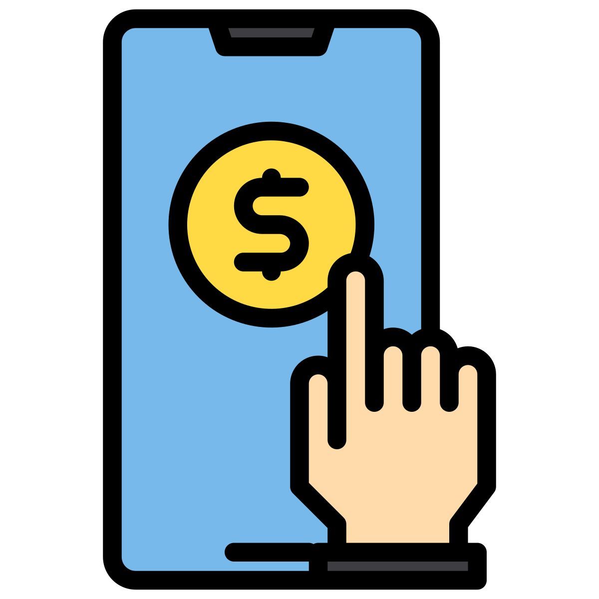 smartphone pay icon