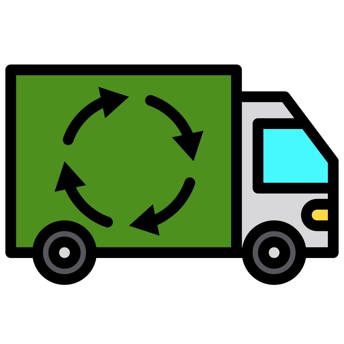 recycling truck icon