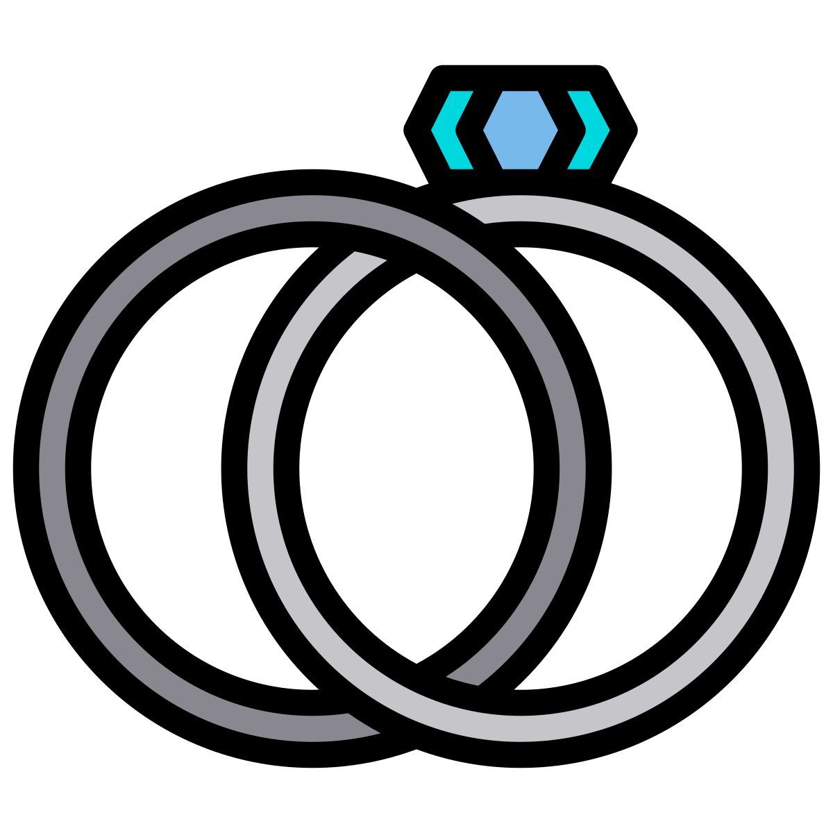 wedding rings icon