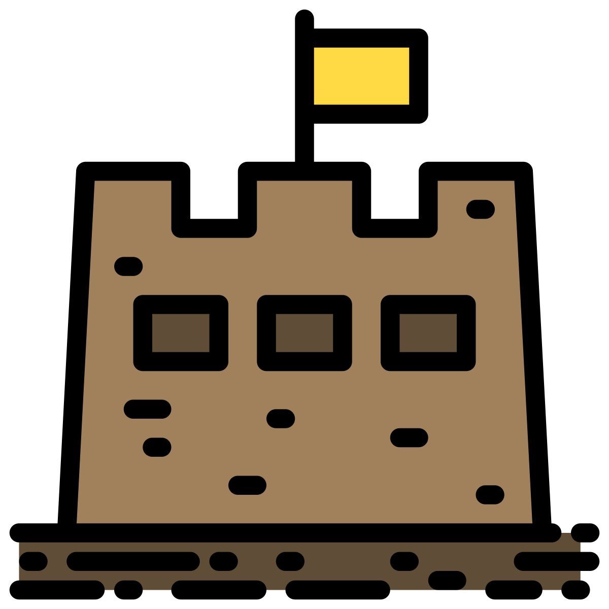 sand castle icon