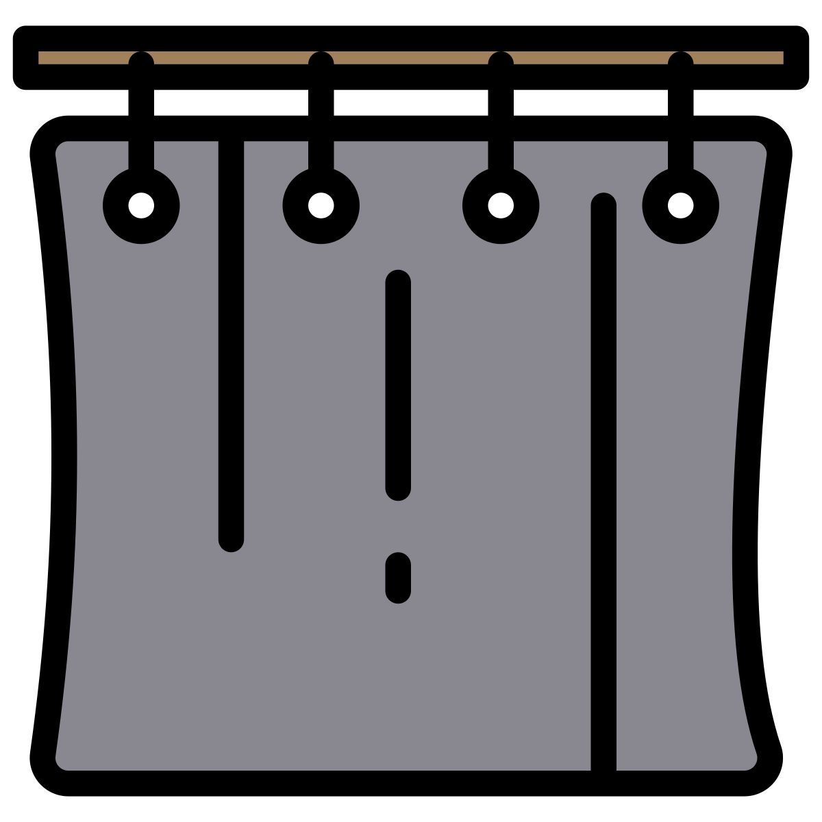 shower curtains icon