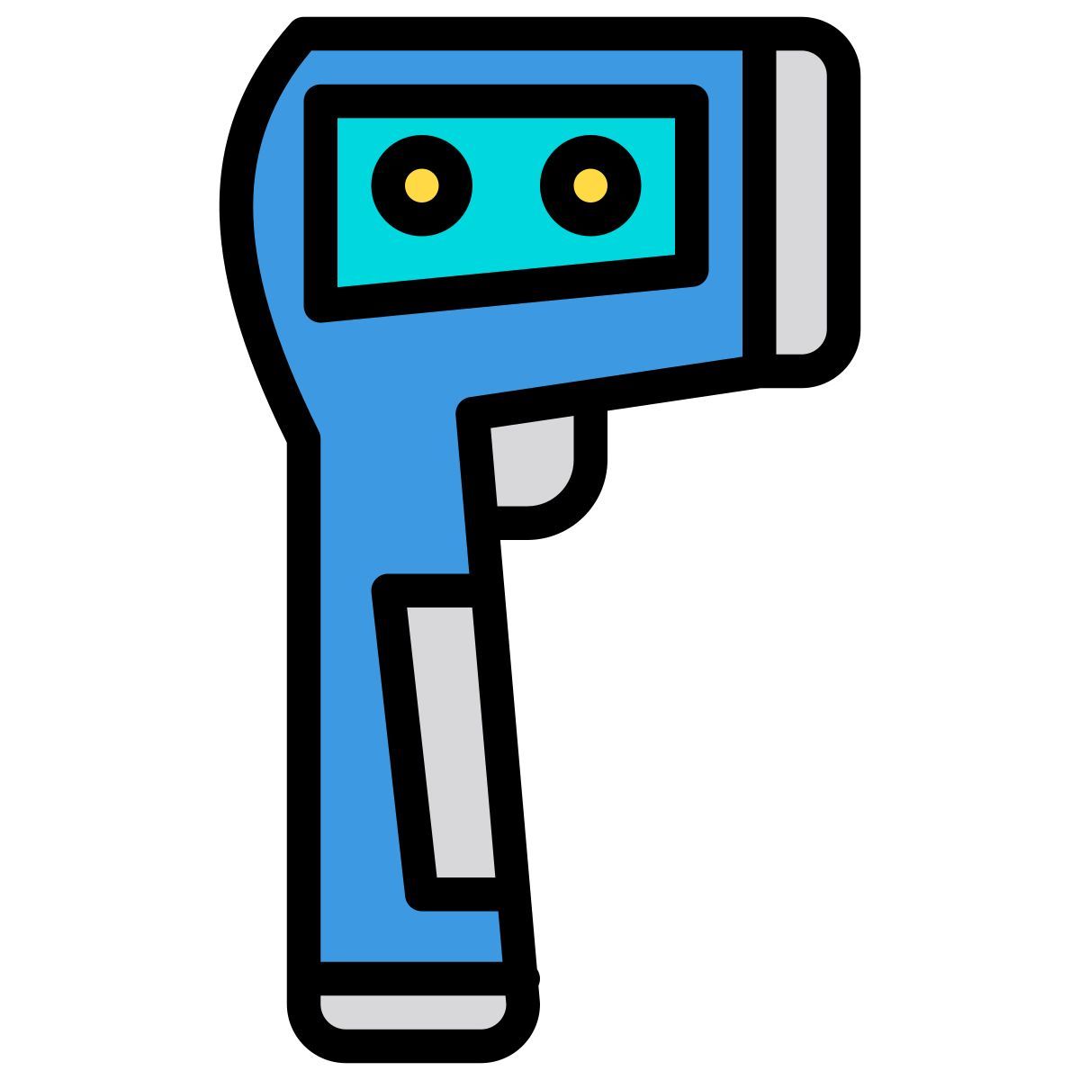 thermometer gun icon