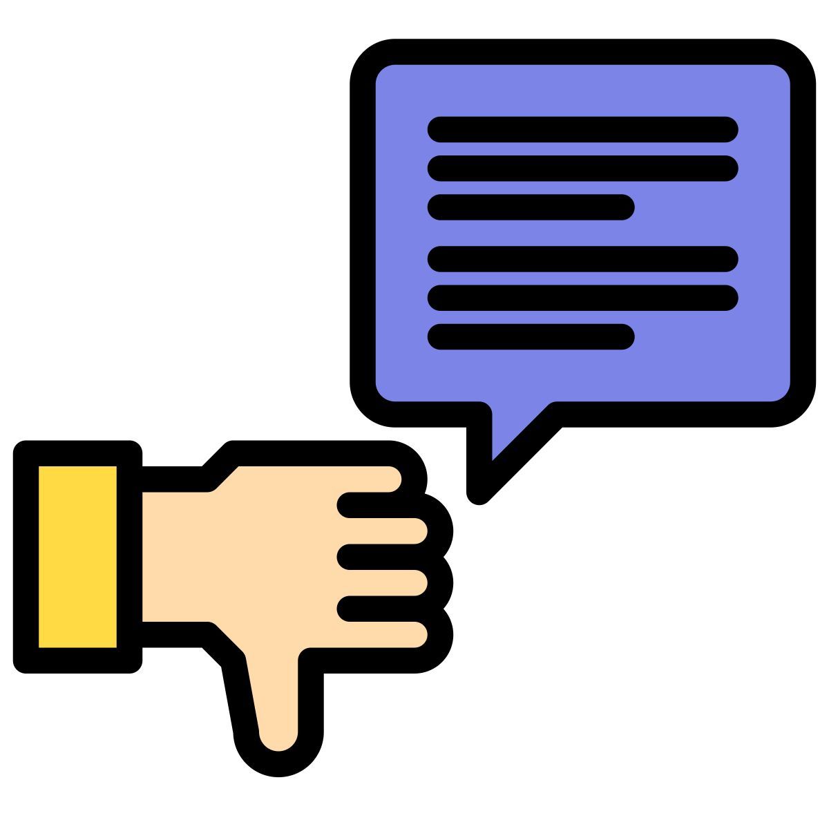 thumb down icon