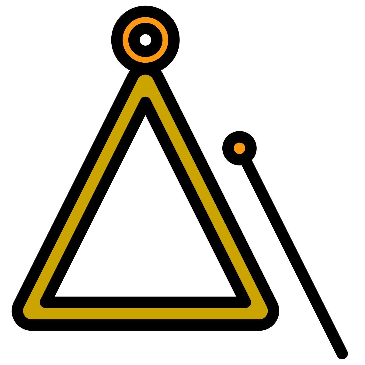 musical triangle icon