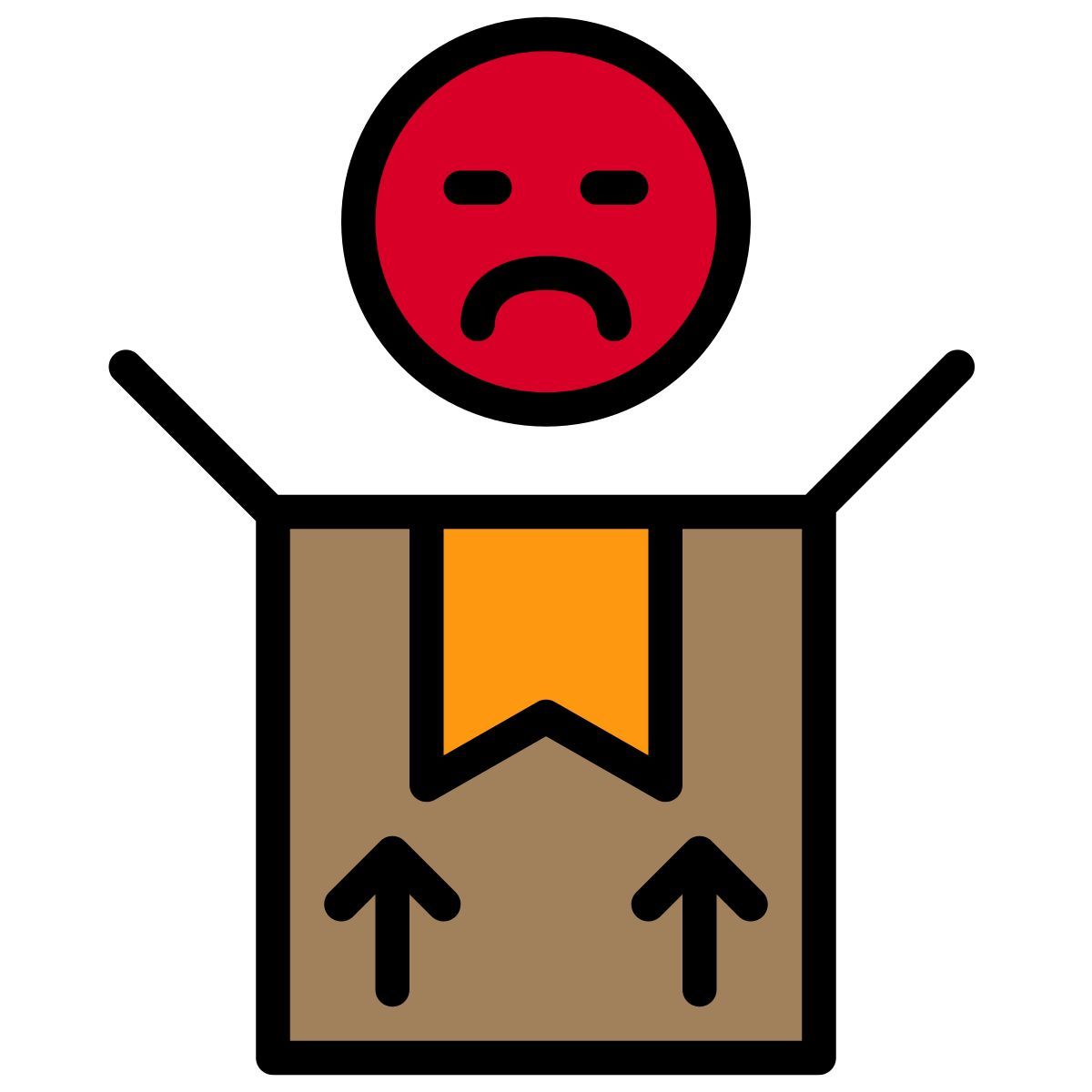 unhappy icon