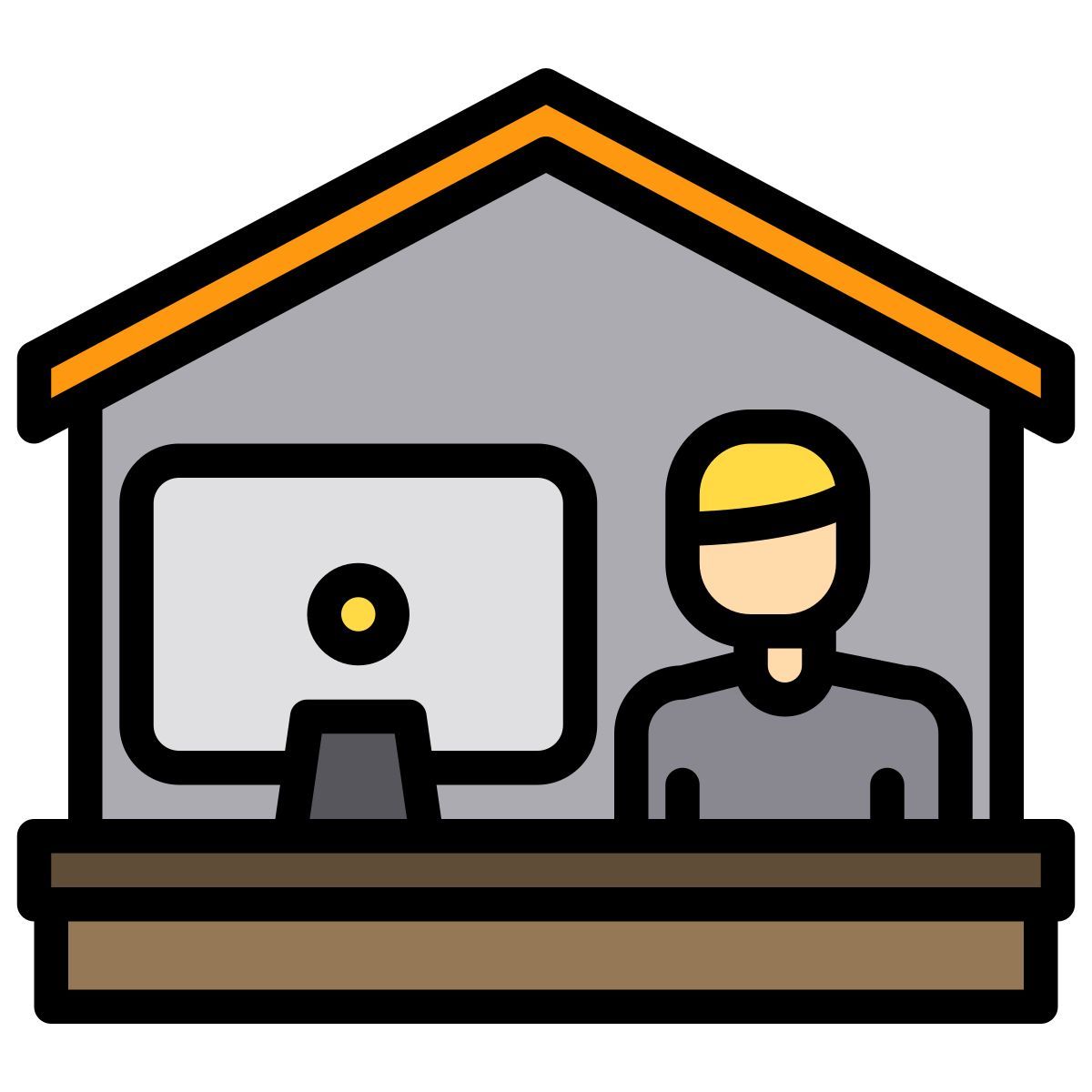 집에서 일하십시오 icon