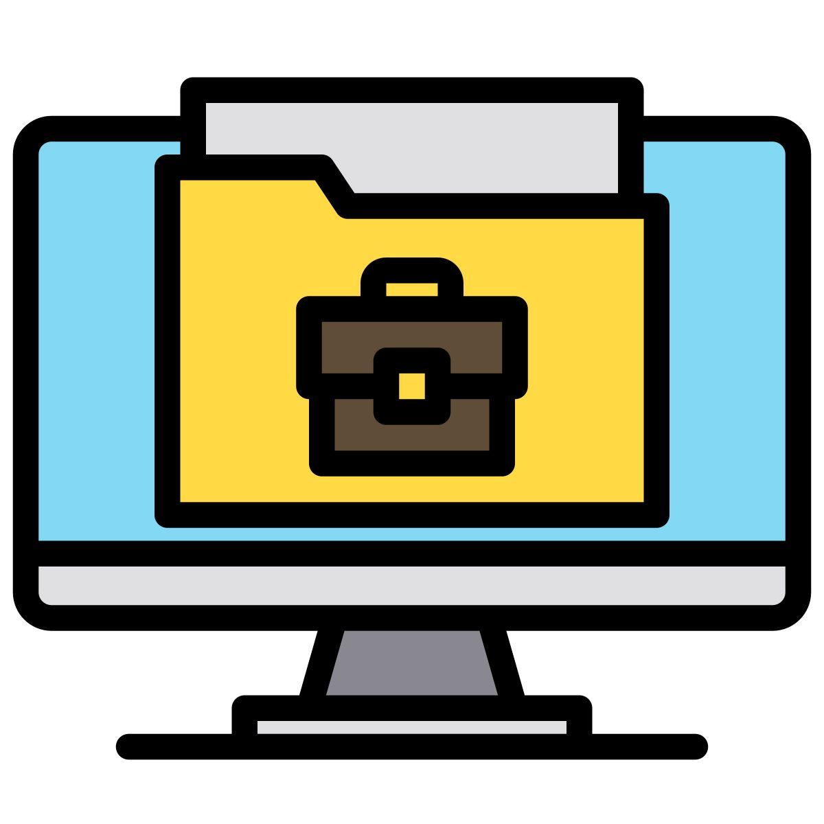 working at home icon