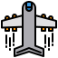 external airplane-traveling-xnimrodx-lineal-color-xnimrodx icon