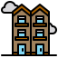 external apartment-city-scape-xnimrodx-lineal-color-xnimrodx icon