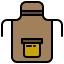 external apron-kitchen-and-cooking-xnimrodx-lineal-color-xnimrodx icon