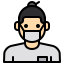 external artist-mask-avatar-xnimrodx-lineal-color-xnimrodx icon