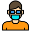 external boy-mask-avatar-xnimrodx-lineal-color-xnimrodx icon